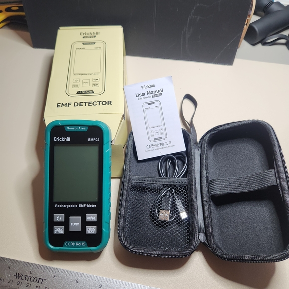 Erickhill EMF 3 In 1 Detector Rechargeable EMF Meter - Picture 1 of 13